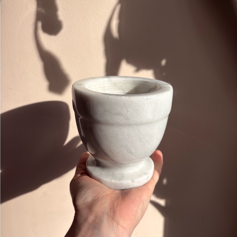 Solid White Marble Bowl